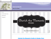 Tablet Screenshot of cherishthemoments.net